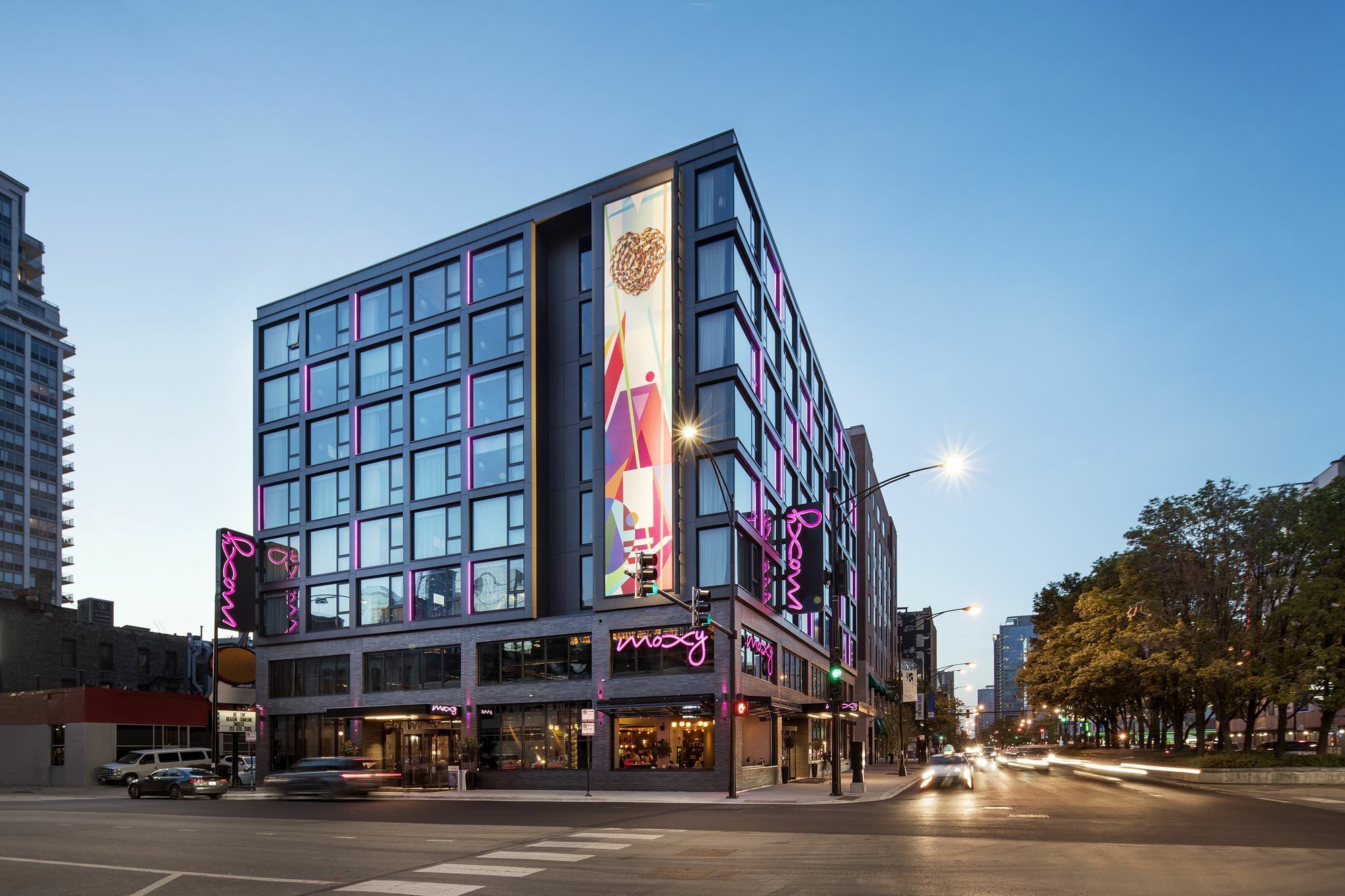 Moxy Chicago Downtown Hotel Exterior foto