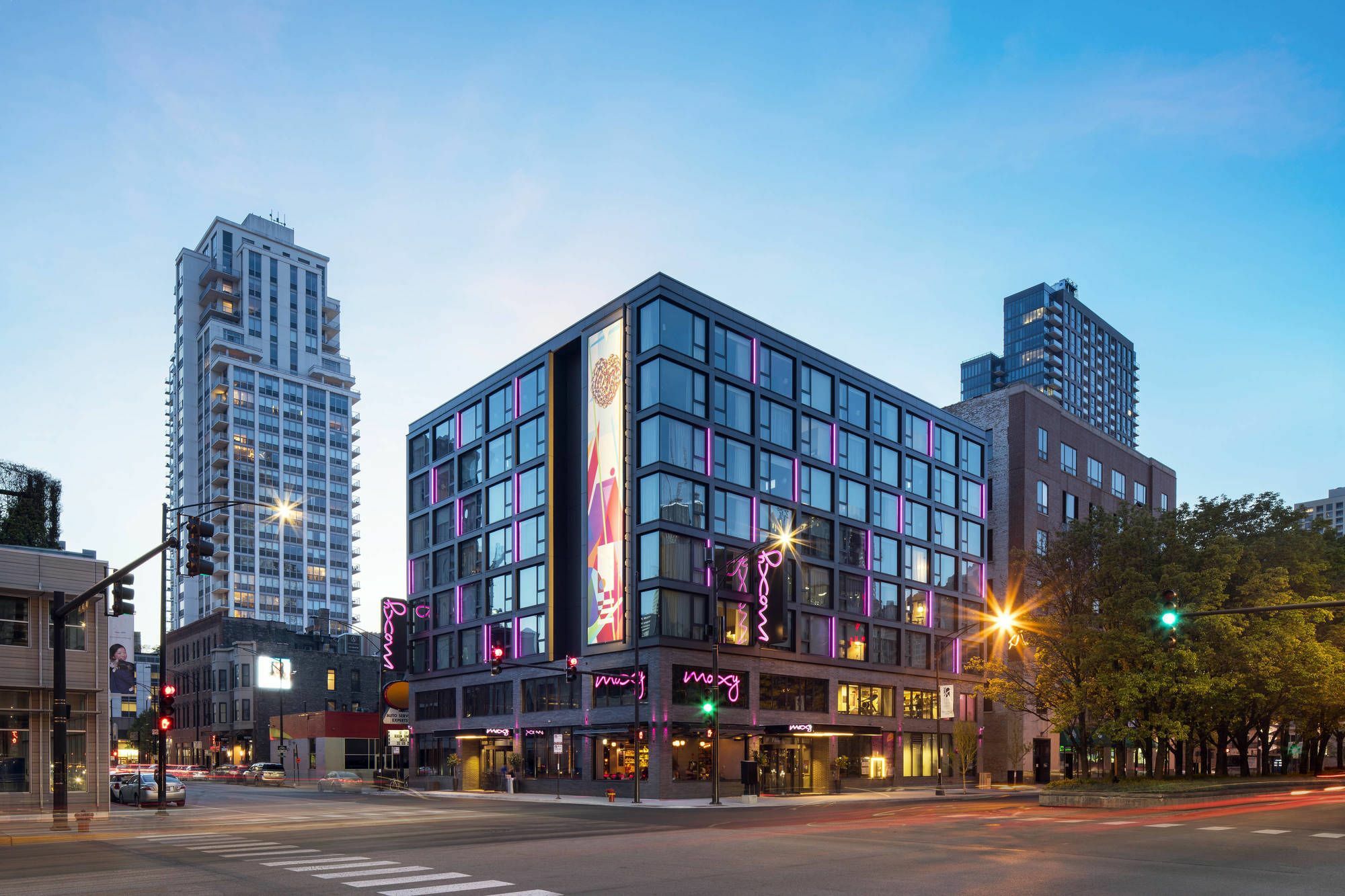Moxy Chicago Downtown Hotel Exterior foto